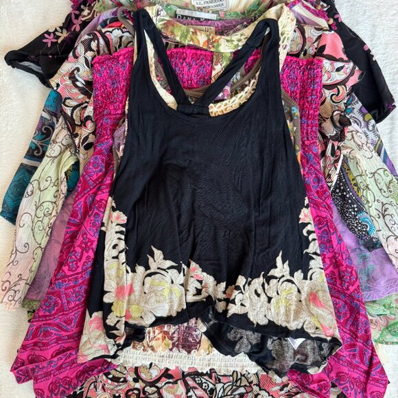 16pc Y2K WHOLESALE BUNDLE | Multi-Size BOHO Resale | VINTAGE FAIRYCORE LOT - Picture 3 of 16